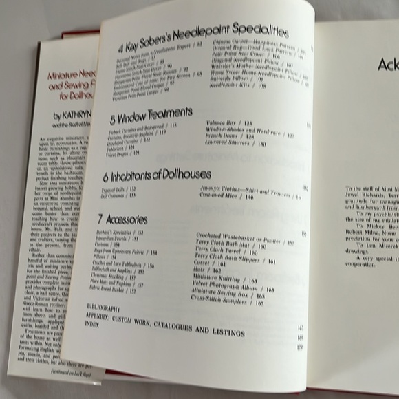 1997 Miniature Needlepoint and Sewing Projects for Dollhouses Kathryn Falk BOOK - Picture 9 of 17